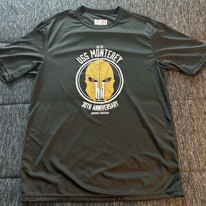 USS Monterey 30th Anniversary Black T-Shirt